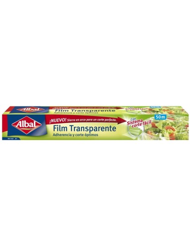 Film Transparente Albal 50 metros con sistema de corte fácil