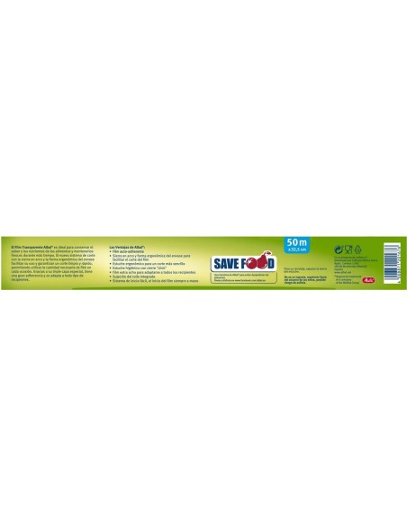 Envase ergonómico Film Albal para conservación de alimentos
