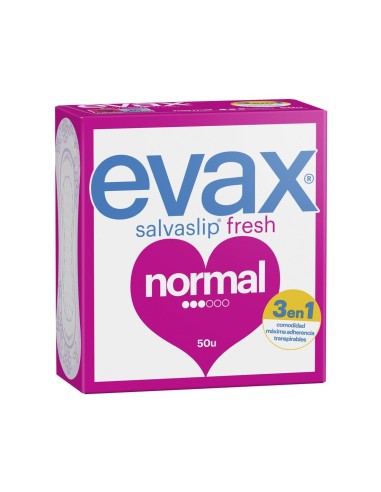 Evax Salvaslip Normal Fresh pack de 50 unidades.