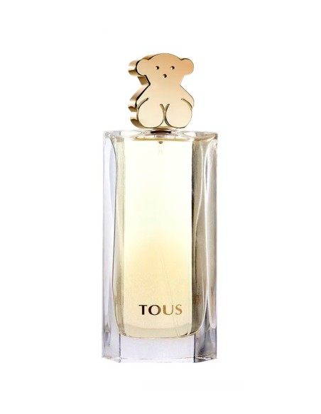 Fragancia floral femenina Tous con tapón oso dorado