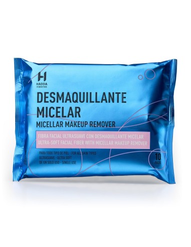 Paquete de esponjas faciales con desmaquillante micelar Hadda Fibritas 10 uds