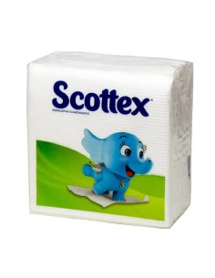 SCOTTEX SERVILLETA ORIGINAL BLANCA 33X33 64 UDS