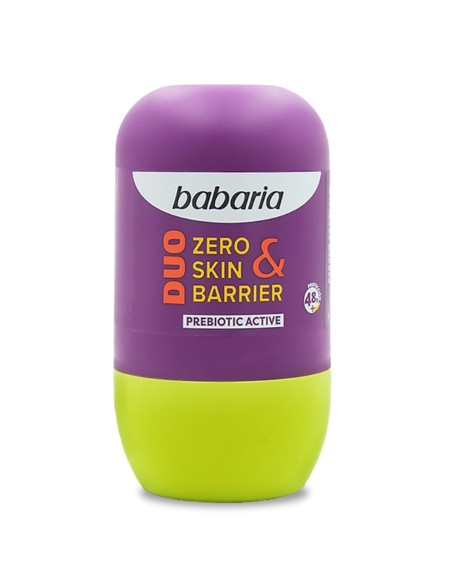 Desodorante Babaria Duo Zero & Skin Barrier prebiótico 50ml.