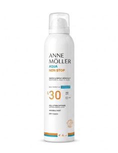 Bruma invisible Anne Möller SPF30 sin gas para deporte.