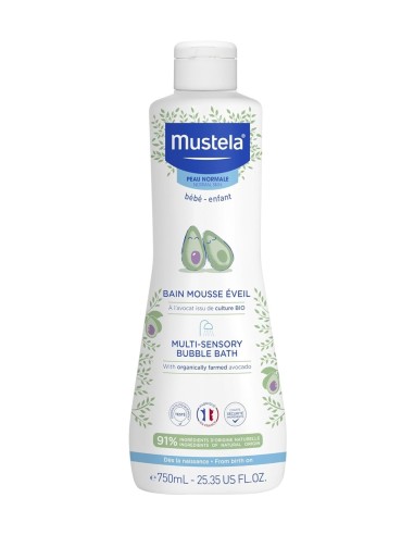 Gel de baño espumoso multisensorial Mustela 750ml.