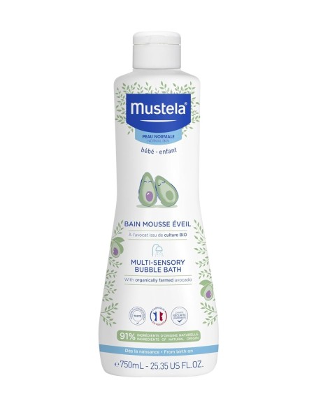 Gel de baño espumoso multisensorial Mustela 750ml.
