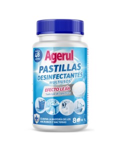 Bote de 48 pastillas desinfectantes multiusos Agerul.