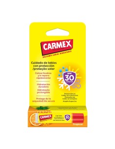 CARMEX BALSAMO LABIAL STICK TROPICAL SPF30 7.5 GRS