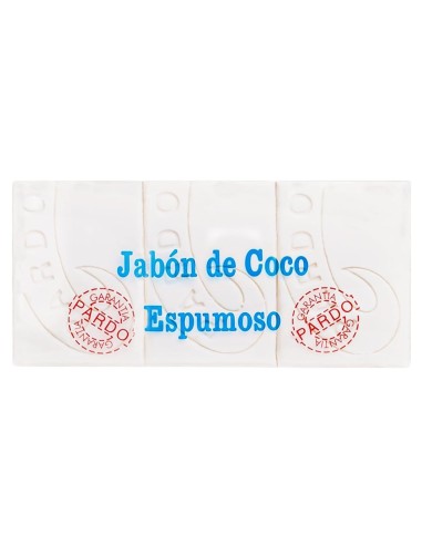 Jabón de coco espumoso Pardo para limpieza tradicional