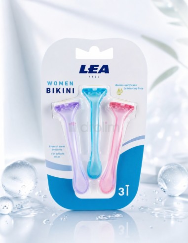 Maquinilla Bikini Mini LEA Zonas Delicadas 3 uds | Drolim
