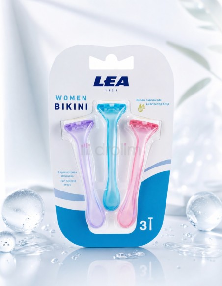 Maquinilla Bikini Mini LEA Zonas Delicadas 3 uds | Drolim