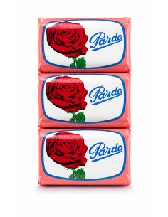 Pack 3 pastillas de jabón de manos aroma rosas Pardo