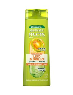 Champú Garnier Fructis Liso & Brillo para pelo rebelde.