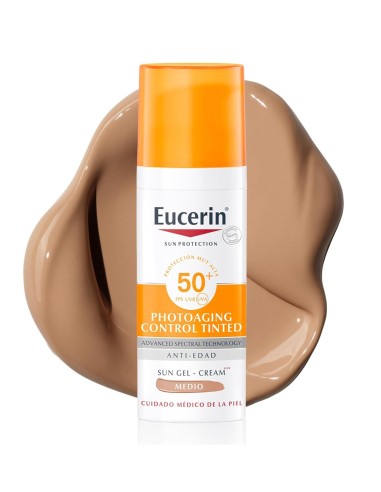 Protector solar antiedad Eucerin tono medio 50ml