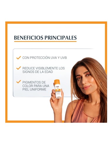 Gel-crema facial Eucerin con color y Ácido Hialurónico