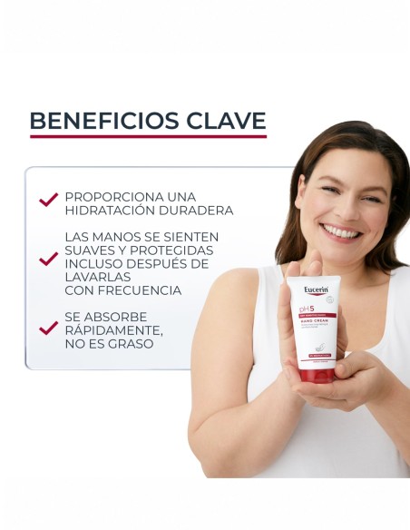 Eucerin Crema de Manos pH5 75 ml Piel Seca y Sensible