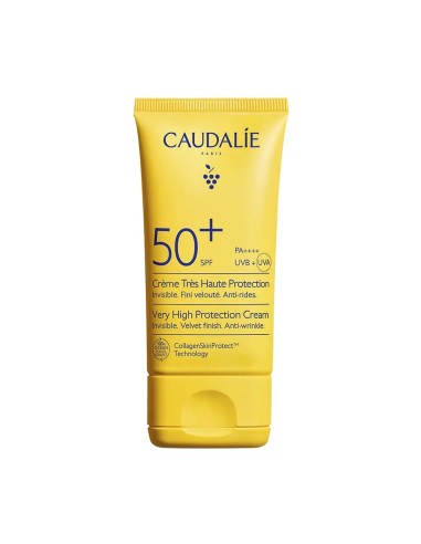 Tubo de Caudalie Vinosun Protect Crema de muy alta protección SPF50+ de 50 ml