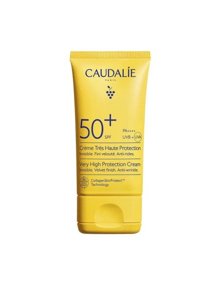 Tubo de Caudalie Vinosun Protect Crema de muy alta protección SPF50+ de 50 ml