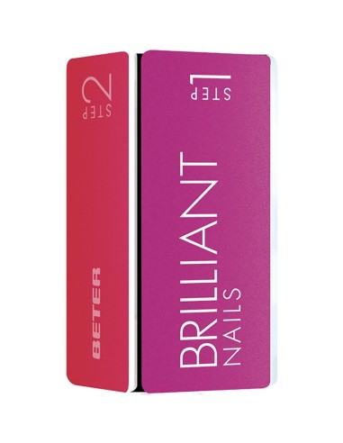 Pulidor de uñas en bloque 4 fases Beter Brilliant Nails con caras numeradas