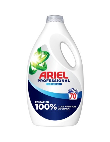 Ariel Detergente Líquido Profesional 70 lavados eficacia grasa