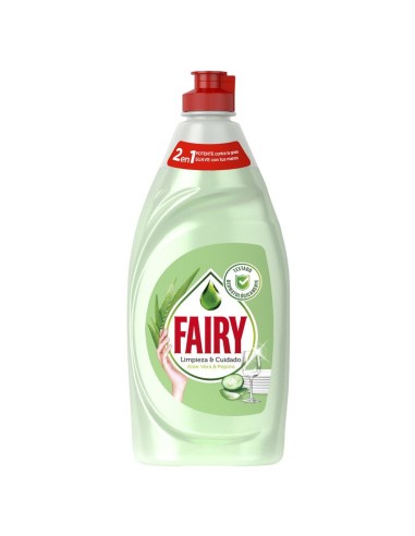 Botella de lavavajillas a mano Fairy Aloe Vera y Pepino 520 ml