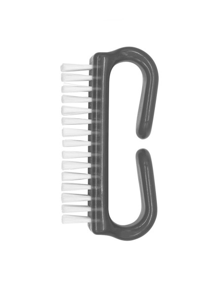Cepillo de uñas ergonómico con asa color gris