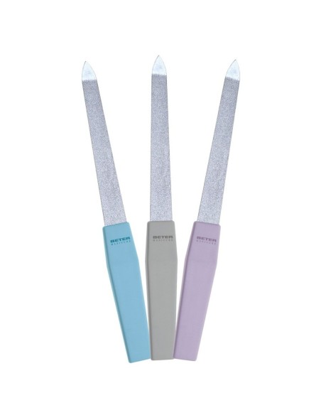 Limas de uñas de zafiro Beter de 15,7 cm con punta aguda en diferentes colores