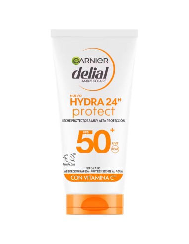 Leche solar Garnier Delial Hydra Protect SPF 50 de 50ml