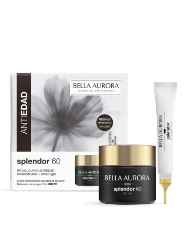 Estuche Bella Aurora Splendor 60 Día 50 ml con Rellenador de Arrugas gratis 12 ml