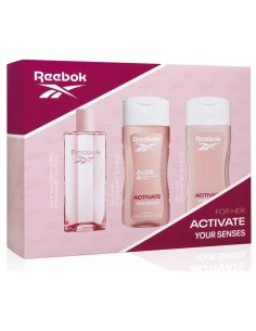 Estuche reebok activate your senses para mujer de tres piezas