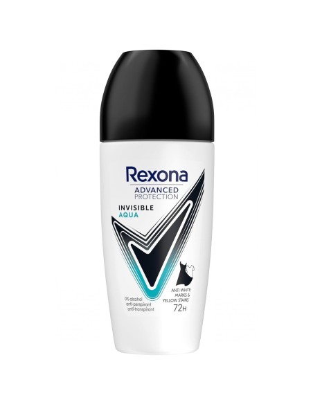 Desodorante rexona mujer roll-on invisible aqua de 50ml