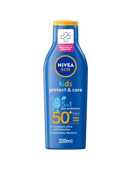 Envase de leche solar infantil nivea sun kids spf 50