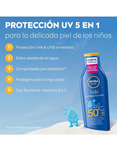 Protector solar niños nivea sun extra resistente al agua