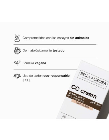 Garantías de la fórmula vegana y ecológica de bella aurora