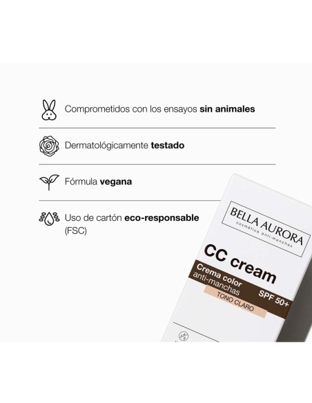 Garantías de la fórmula vegana y ecológica de bella aurora