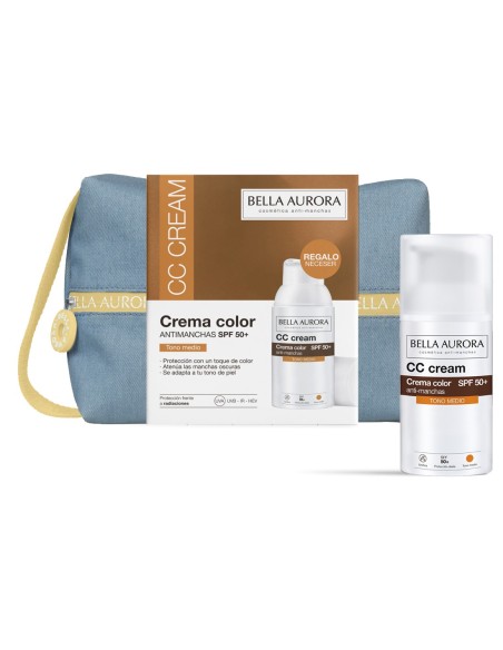 Crema cc cream bella aurora con neceser de regalo