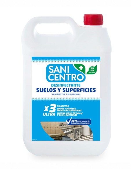 Limpiador de suelos profesional sin lejía de gran eficacia.