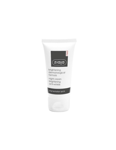 Crema de noche blanqueadora y antiarrugas Ziaja Med de 50 ml.