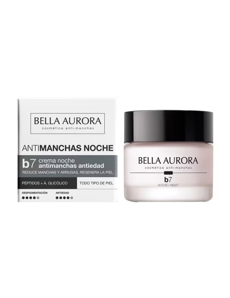 Bella Aurora b7 crema antimanchas antiedad de noche de 50 ml con caja y tarro