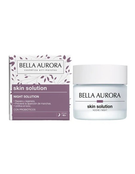 Crema anti-manchas de noche para mayores de 40 años.