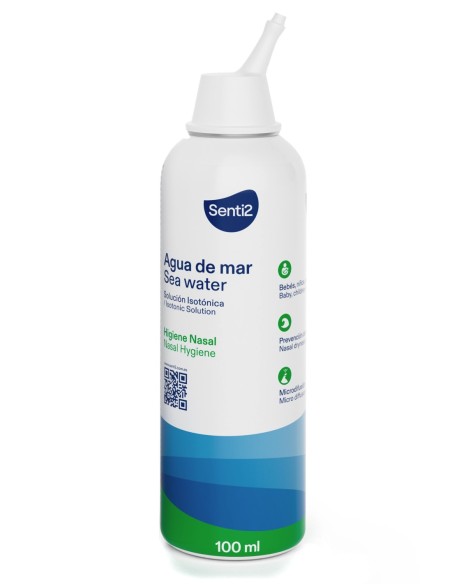 Frasco difusor de solución isotónica de agua de mar de la marca Senti2