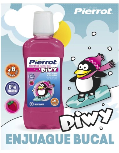 Pierrot Enjuague Bucal Infantil Piwi Fresa 500 ml | Drolim