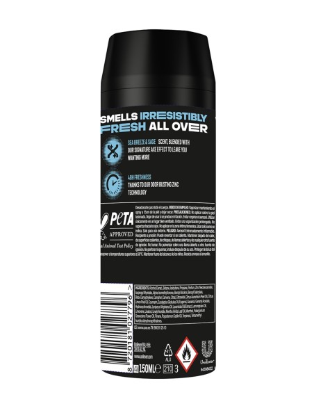 AXE Marine Desodorante Spray Corporal Hombre 150 ml