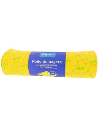 ROLLO BAYETA AMARILLA 6 X 0.40 METROS CON PRECORTE