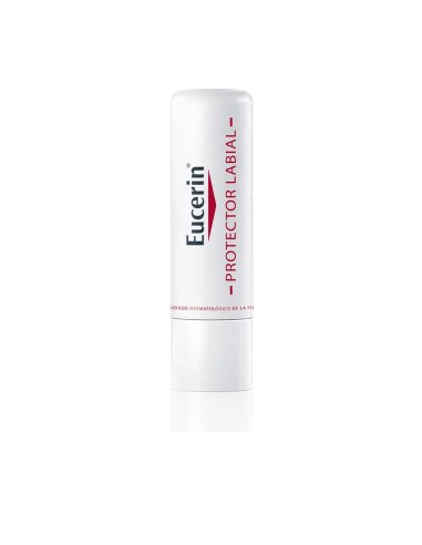 Barra de bálsamo protector labial hidratante Eucerin con factor de protección solar SPF20 de 4.8 gramos