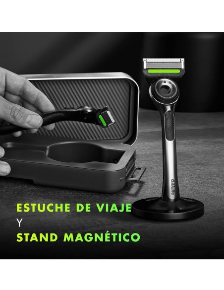 Gillette Labs Máquina de Afeitar con Barra Exfoliante y Estuche Viaje