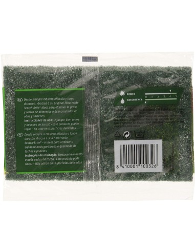 Estropajo limpia ollas Scotch-Brite 3M de alta durabilidad