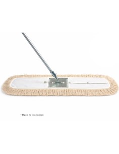 Mopa abrillantadora de algodón de 60 cm con bastidor metálico de acero inoxidable Pamex 2