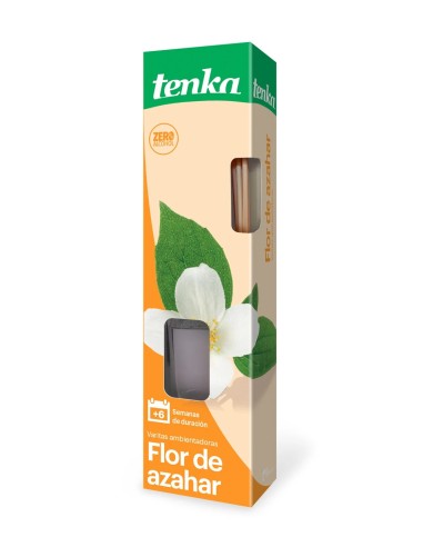 Estuche del ambientador mikado Tenka Flor de Azahar de 40 ml sin alcohol.