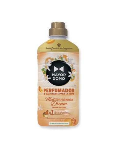 Botella de 750 ml del perfumador y suavizante Mayordomo 4 en 1 Mediterranean Dream